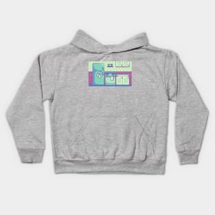 Cozy Pixel Kitchen Kids Hoodie